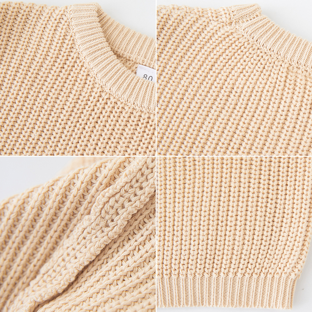 Comercio exterior transfronterizo primavera y otoño algodón niños cuello redondo Jersey niños sueltos niñas bebé de punto camisa de fondo