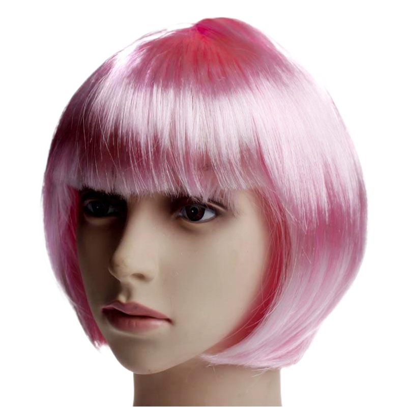 Factory Outlet Bobo Short Hair Color Wig Student Head Wig Party Wig