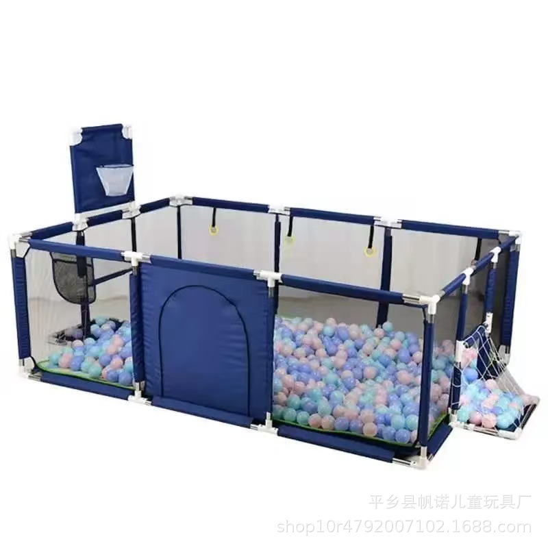 Jogos infantiles cerca de seguridad infantil barrera de seguridad para bebés puede disparar piscina de balón de rastreo almohadilla protectora piscina de balón marino