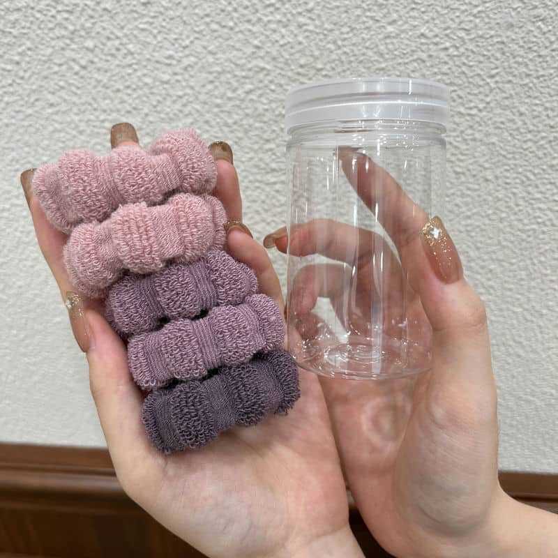 Durable cuerda de pelo enlatado banda de goma cuerda de pelo sin costuras de las mujeres alta Cola de Caballo anillo de pelo
