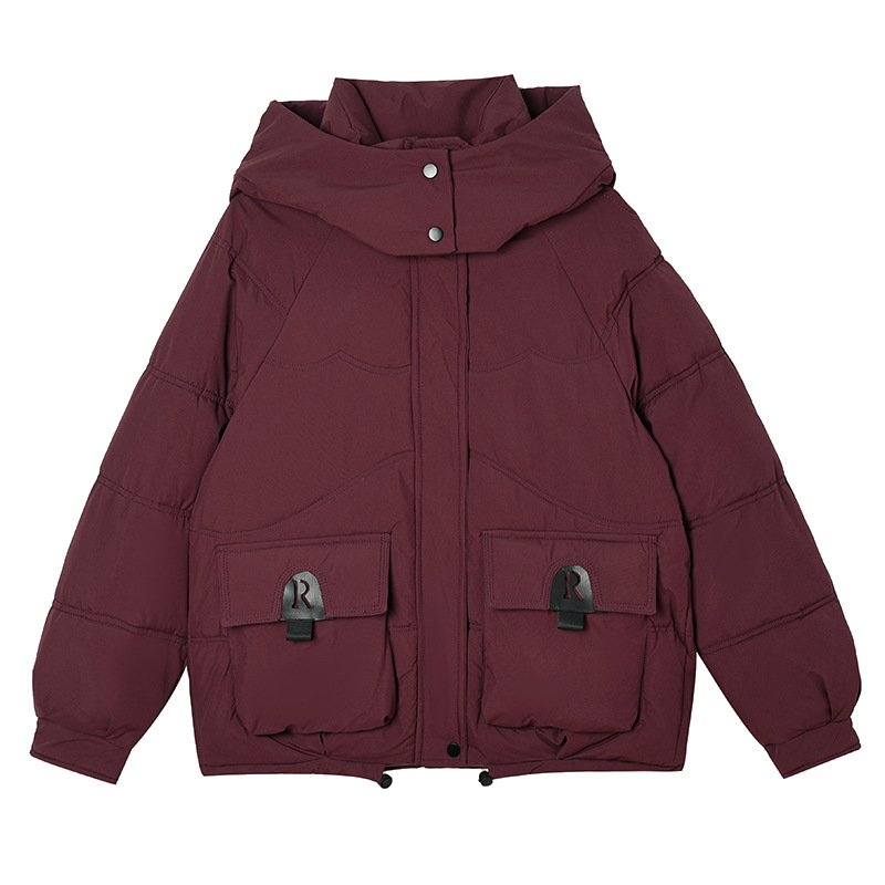2025 nueva moda corta chaqueta de algodón de plumón de mujer sensación de diseño de chaqueta de algodón pequeño grueso y suelto image 5