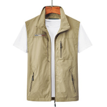 马甲男士春秋季多口袋户外休闲钓鱼摄影透气速干背心大码工装坎肩