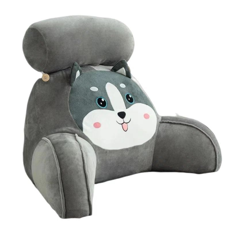 Husky Large Backrest Waist Protection Cushion Bed Pillow Office Pillow Pregnant Women Sofa Pillow Bedhead Cushion
