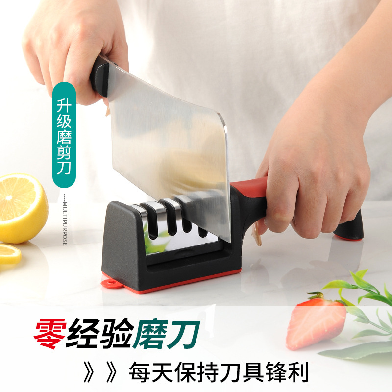 Afilador de cuchillos multifuncional de mano para cuchillos y tijeras nuevo modelo popular venta al por mayor