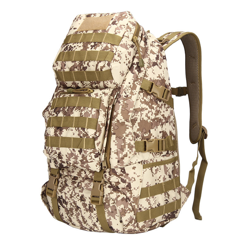 Okali nuevo montañismo bolsa al aire libre mochila de marcha camuflada de gran capacidad militar fan mochila al aire libre impermeable en stock