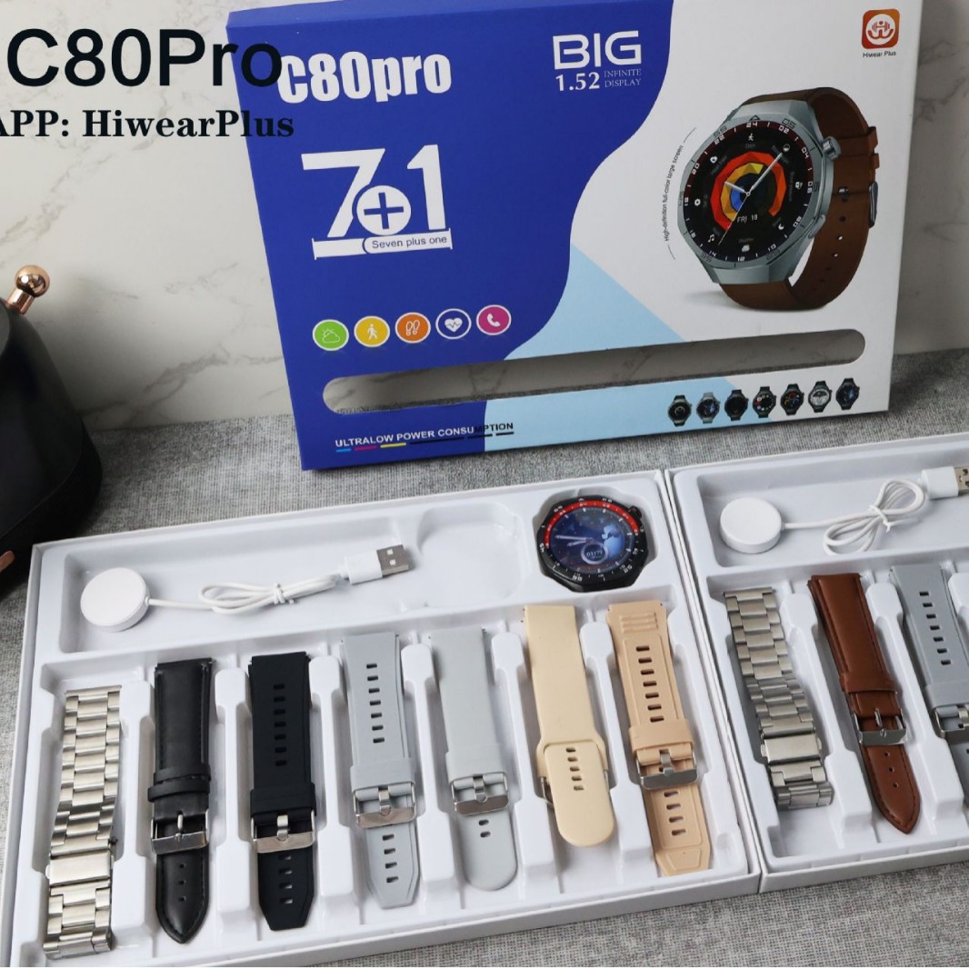 Customized Huaqiangbei Tg5 Smart Watch Blood Pressure Smart Call Nfc Bluetooth Sports C80Pro Men's Watch