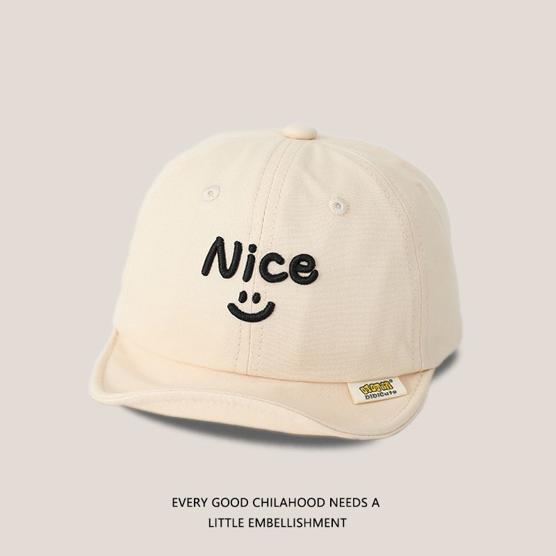 Sombreros para bebés primavera y otoño delgados sombreros de lengua de pato de algodón coreano para niños y niñas sombreros de béisbol de bordes suaves de verano marea solar