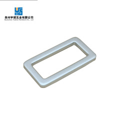 厂家供应 金属航空铝内径26mm雾白方扣 箱包五金背包腰形扣口字扣