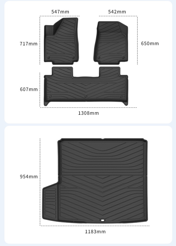 Suitable for 26 models of Volkswagen ID.ERA 5S car floor mats, custom-made TPE floor mats and trunk mats for cross-border sales