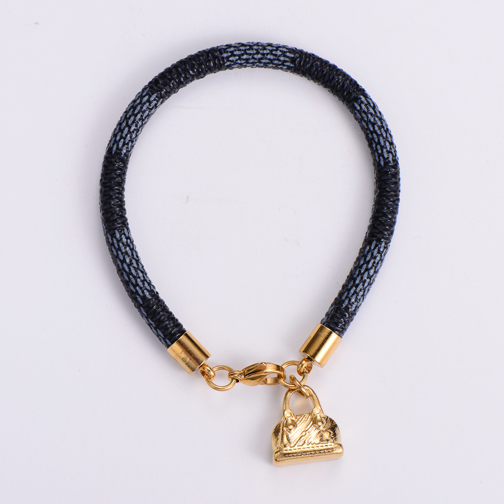 Einfacher Stil Tasche Edelstahl 304 18 Karat Vergoldet Armbänder In Masse display picture 1