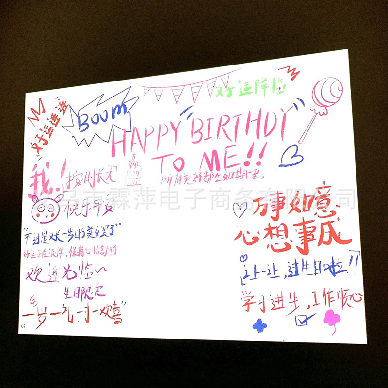 Feliz cumpleaños proyector lámpara de proyección Corea del Sur ins estilo Pequeño Libro Rojo neto rojo foto proyección confesión accesorios creativos