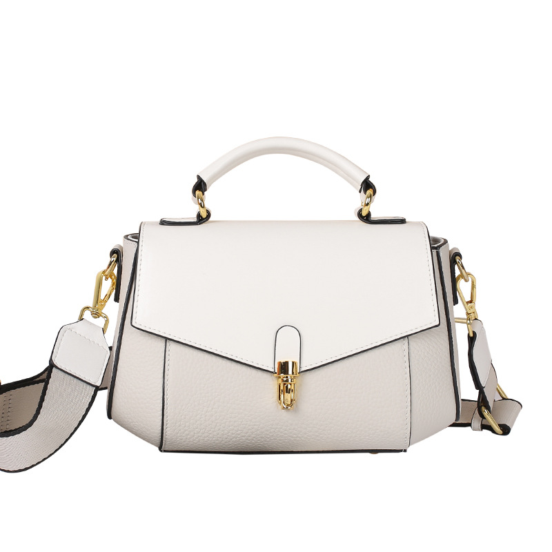 Women's Genuine Leather Small Square Shoulder Bag Elegant Versatile_voghion.com