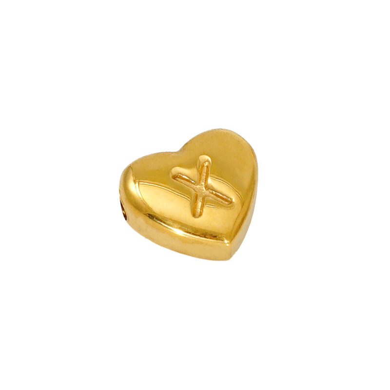 Europeo y americano más vendido nuevo transfronterizo nueva carta amor colgante 18K collar de acero inoxidable nicho clásico ins diseño