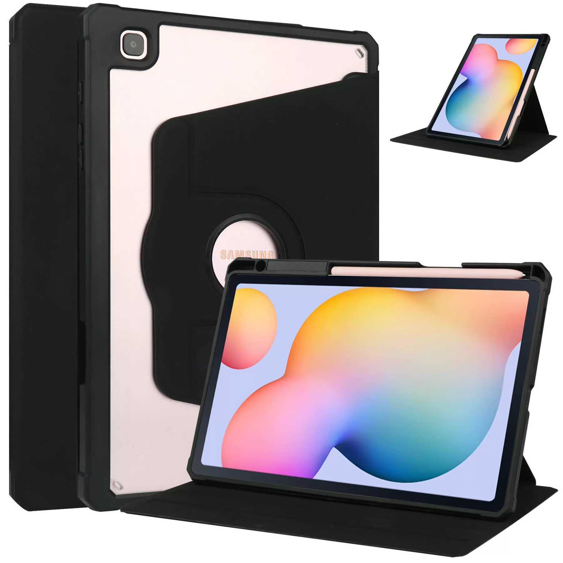 Suitable for Samsung S6Lite Case A8 X200 Acrylic T970 Rotating Cortex S8/S7 tablet hard shell