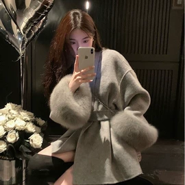 女式毛呢外套;大码毛呢外套