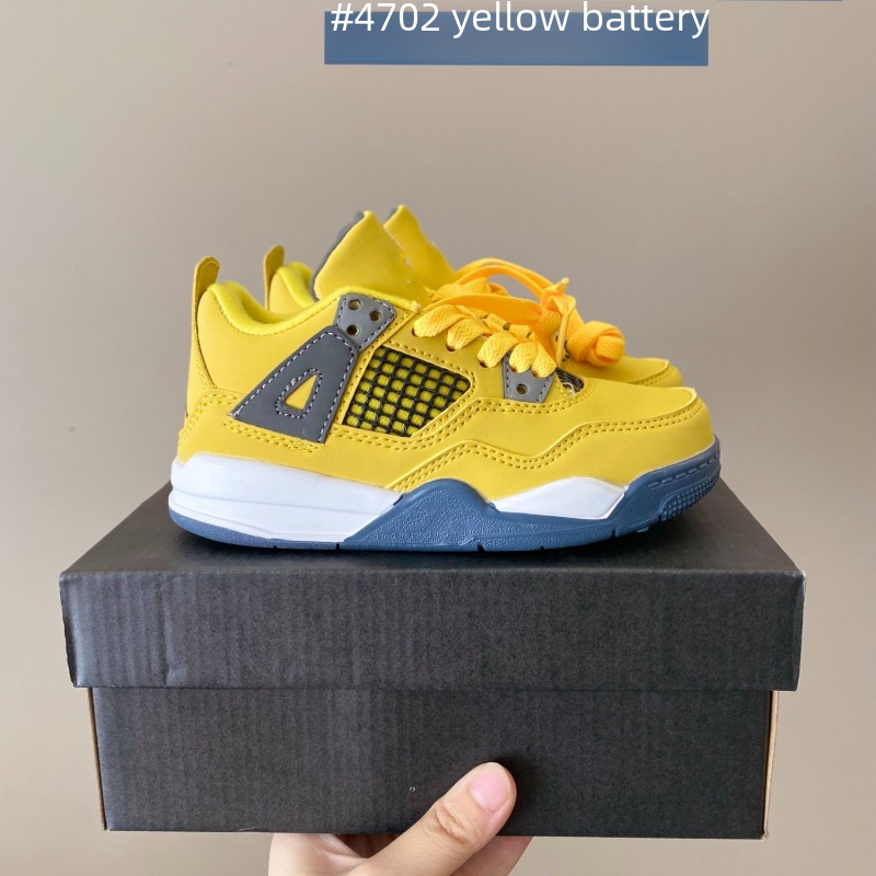 Putian Children's AJ4 Sports Shoes with Protective Ankle, Model 4 Basketball Shoes, Dropshipping