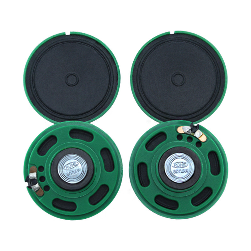 21/23/27/29/36/40/50/57mm8ユーロ0.25ワットゴムシェル外付け磁気スピーカー0.5wプラスチックスピーカー|undefined