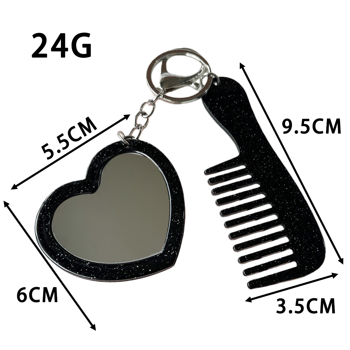 Pequeño pein acrílico pein colgante simple accesorios bolsos portátiles pein mango llave