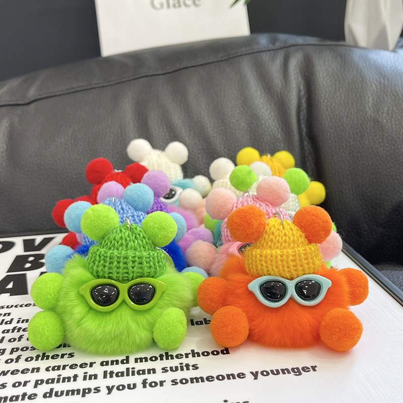 Nueva mascota Linda pequeña Cerda monstruo muñeca colgante anti-perdida llavero mochila colgante felpa Super lindo regalo
