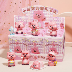 露比loopy盲盒手办可爱卡通周边摆件盲盒潮玩公仔小海狸生日礼物
