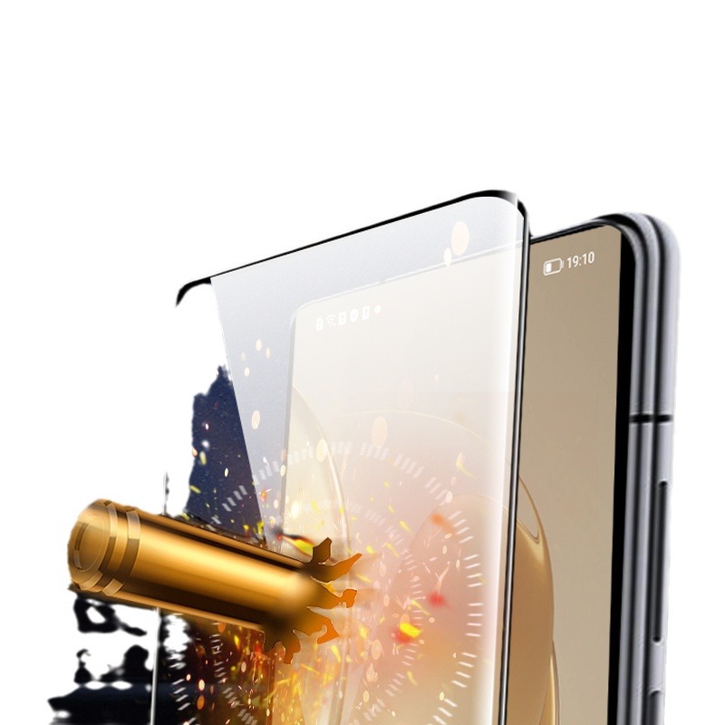 Adecuado para Honor X50Pro templado película nueva superficie curva x5pro teléfono móvil película de pantalla completa cubierta HD UV pegamento completo