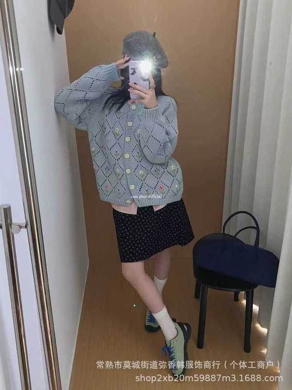 毛衣日系慵懒复古风秋冬气质韩版盐甜系穿搭长袖宽松针织开衫|undefined