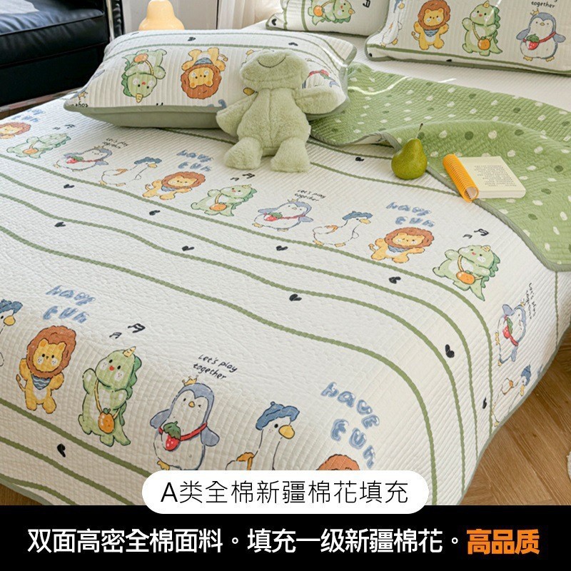 クラスA両面純綿ベッドカバー、内外新疆綿ベビー用、新綿畳ベッドシーツ、オールシーズン万能|undefined
