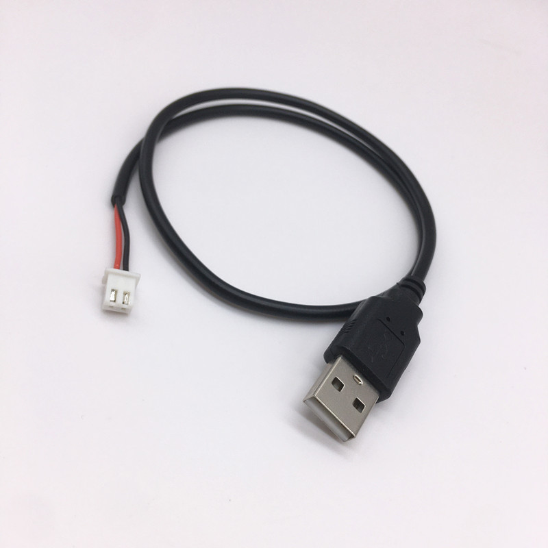 USB to XH2.54-2P two-core power terminal wire, USB to XH2.54 motherboard terminal 2P 5V power cord