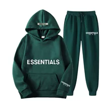 FEAR OF GOD двойной линии Essentials прилив набор на груди LOGO горячего тиснения пара свитеров набор из двух частей F
