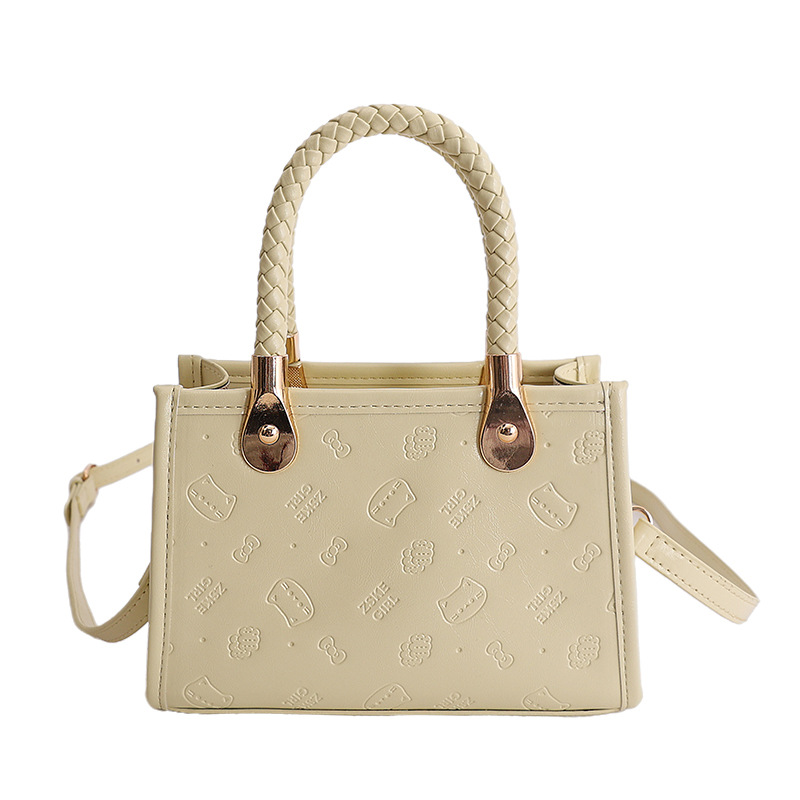 Bolsa de textura 2026 primavera y verano nueva bolsa de hombro de moda para mujeres lindas bolsas de mano relieve