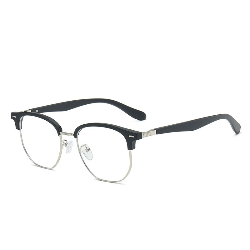 Nuevo miopía ultra ligera TR90 antiluz azul con grados Sven marco de gafas de luz plana gran marco de gafas de medio marco para hombres