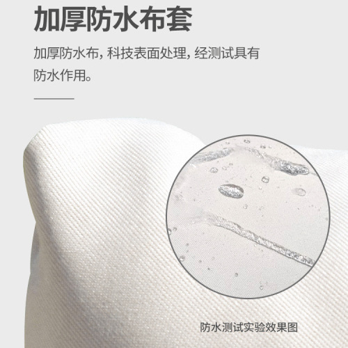 Outdoor sofa with high-density sponge, bay window, rectangular courtyard bench, outdoor waterproof wicker chair cushion, modern minimalist