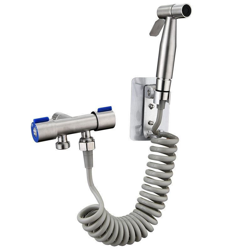 Juego de Pulverizador para Inodoro de Acero Inoxidable con Presión para Baño