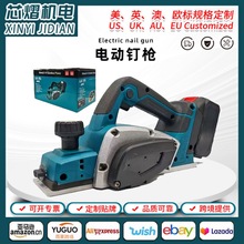 跨境外贸锂电无刷电刨电木铣充电式手提刨便携式电刨压刨手刨家用