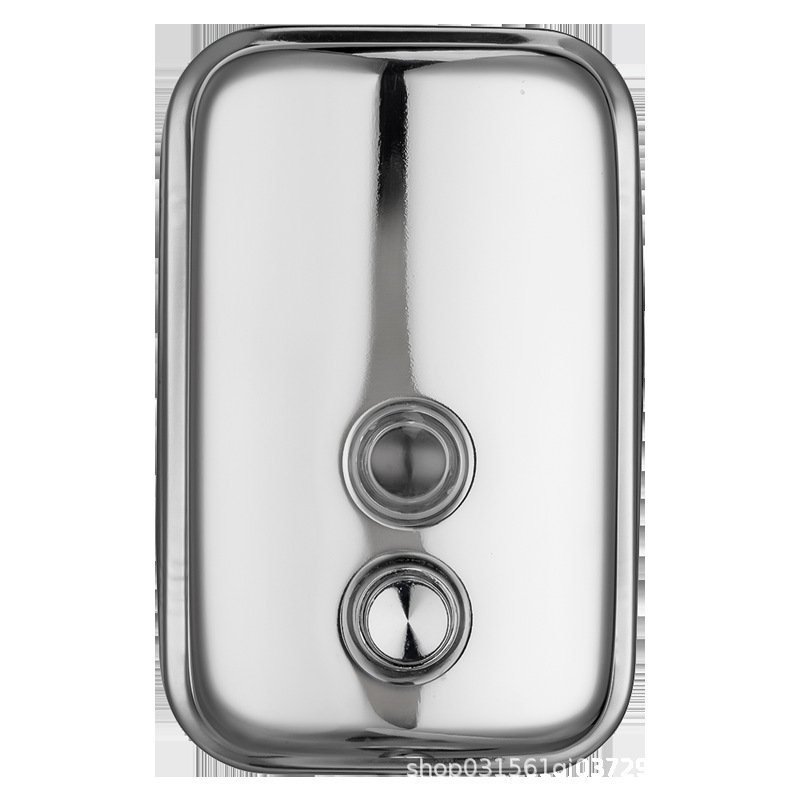 Acero inoxidable jabón de acero 500ml plateado detergente de cocina prensador de gel de ducha colgado en la pared botella de desinfectante de manos
