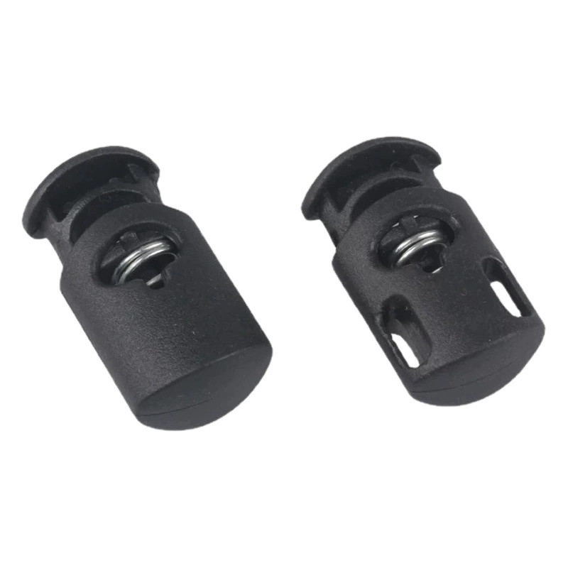 Фабрика прямая пластиковая пружинная Пряжка PP круглый шар пружинная Пряжка двойное отверстие цилиндрическая Регулировка Пряжка Носа свиньи