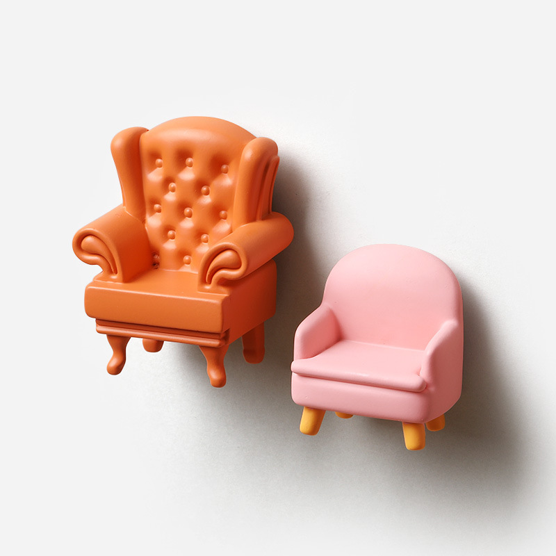 Rabbit Duck Home Simulation Sofa Resin Refrigerator Magnet Creative Magnet Magnetic Sticker 3D Cute Magnetic Sticker Wholesale