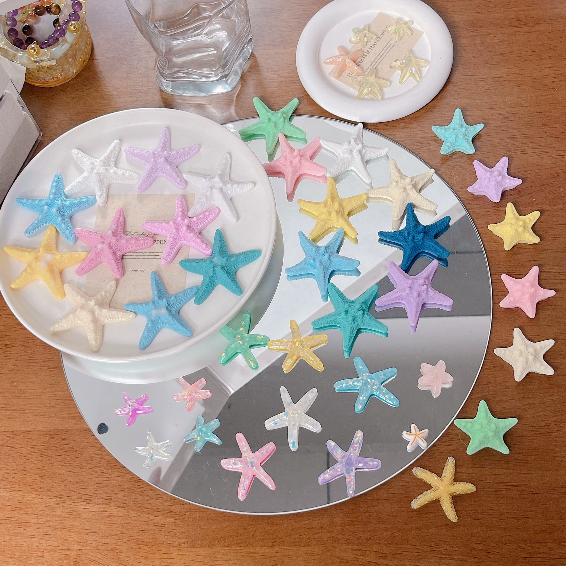 Акриловый лист из смолы, серия «Морская звезда», гальванический чехол для мобильного телефона, заколка для волос, наклейка на холодильник, обувь Croc, ювелирные аксессуары, оптовая продажа