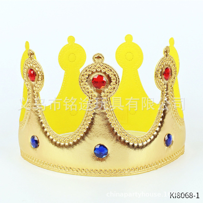 Espectáculo para adultos de Halloween, traje de vestir, sombrero de rey, terciopelo dorado, capa mágica, corona, varita, varita