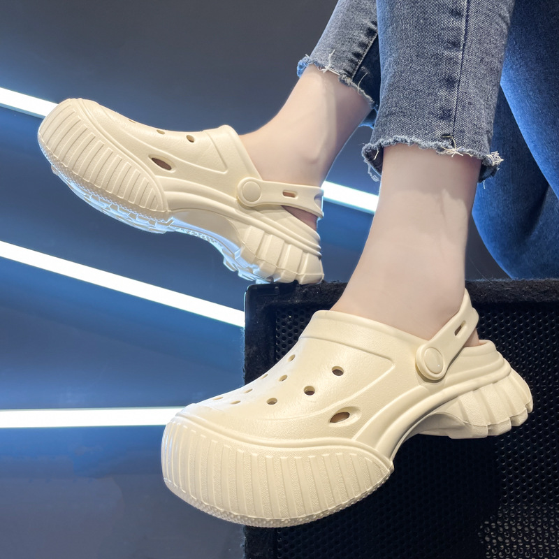 Anni di scarpe pop transfrontaliere Moda donna Capispalla personalizzati Pantofole Baotou Sandali tendenza strada estivi_voghion.com