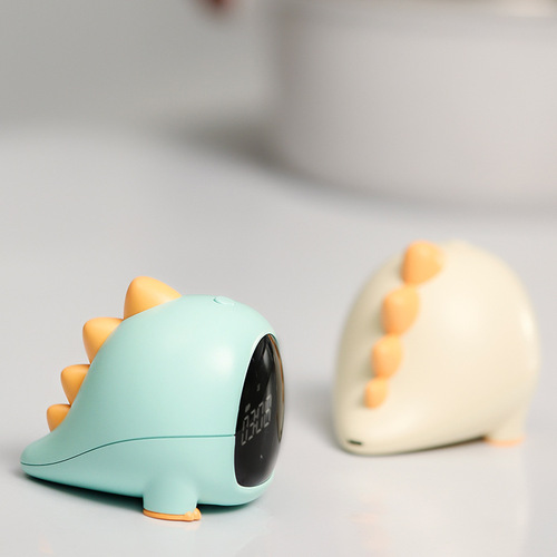 Dinosaur small alarm clock for students  new wake-up artifact electronic clock children's special small program alarm clock