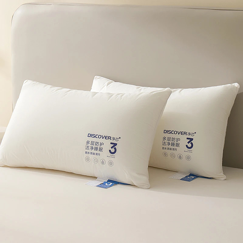 Algodón nuevo tipo de almohada núcleo de almohada hotel cinco estrellas un par de almohada de cuello de pelusa doméstica individual 48x74cm