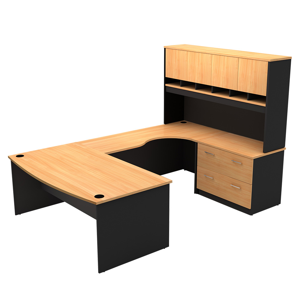 Mesa del jefe con gabinete atmósfera moderna gran mesa de clase clásica mesa presidente exportación transfronteriza fábrica mesa de oficina gabinete combinación