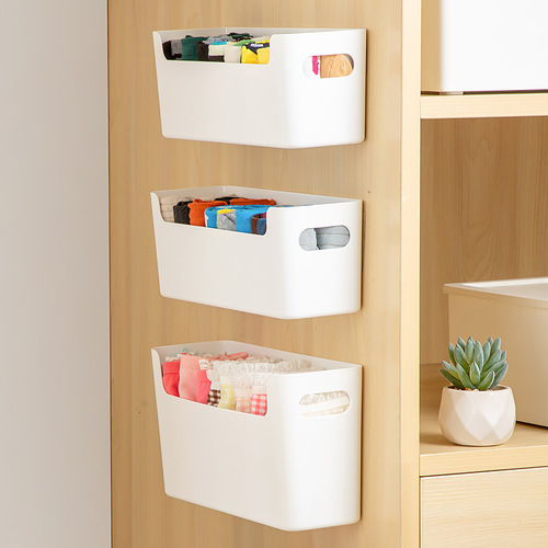 Wall socks and underwear storage box bathroom plastic wall hanging storage box transparent drawer pants storage and organization box