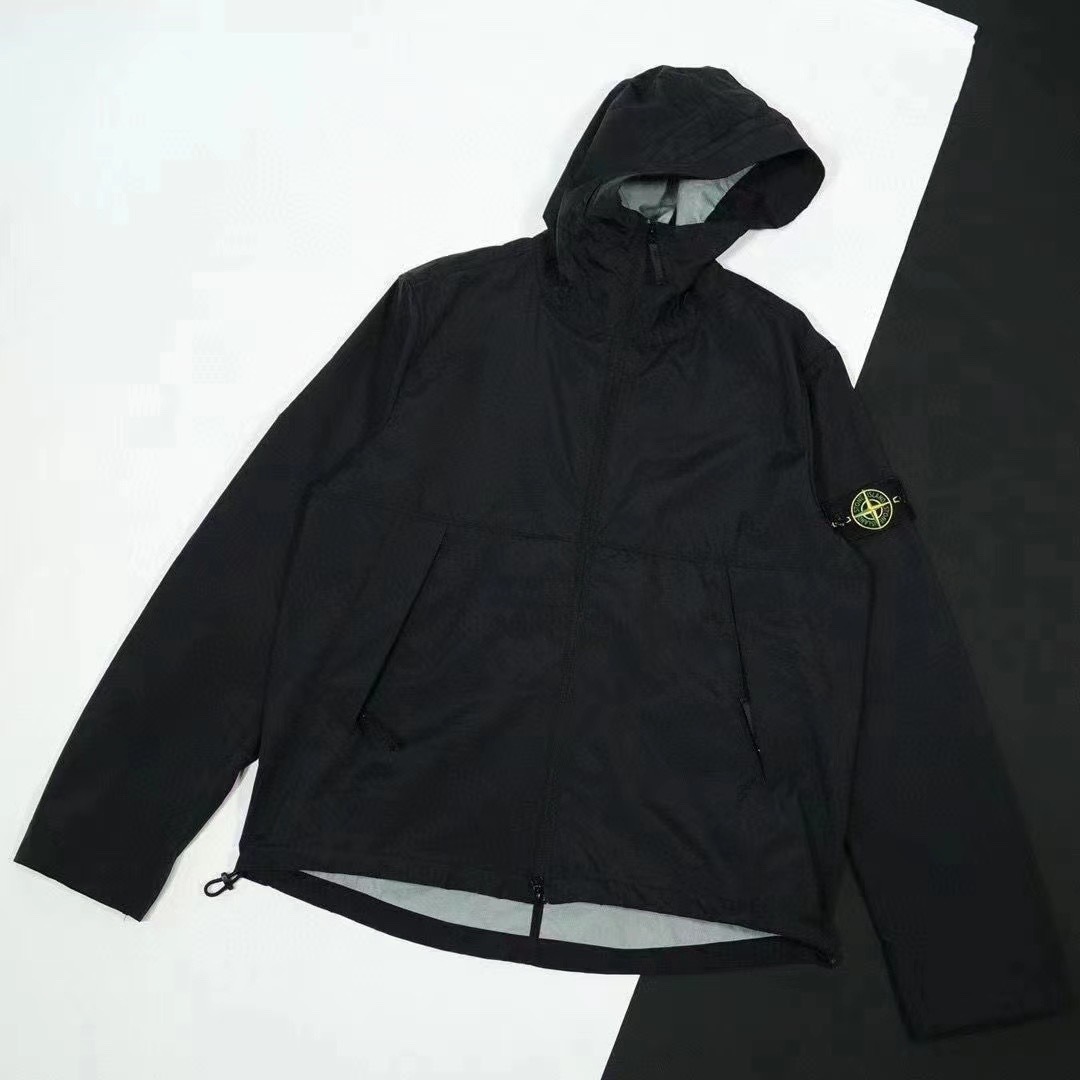 Unisex Outdoorjacke Mit Ärmelabzeichen Und Kapuze_voghion.com