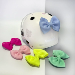 Electric Helmet Accessories Bow Sticker Sponge Bow Decoration Quick Release