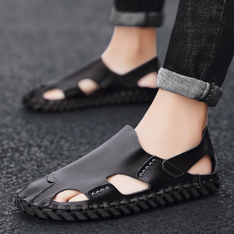 Transfronterizos zapatillas de cuero para hombres 2026 nuevos zapatos de conducción perezosos transpirables para hombres zapatos casuales de cuero