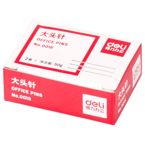 Deli/Deli 0016 Pin 25mm Boxed High-Quality 2# Straight Pin Office Supplies