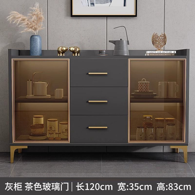 Gabinete de comedor moderno simple contra la pared armario de almacenamiento armario de almacenamiento sala de estar armario de almacenamiento de lujo ligero armario de microondas armario de té armario de vino