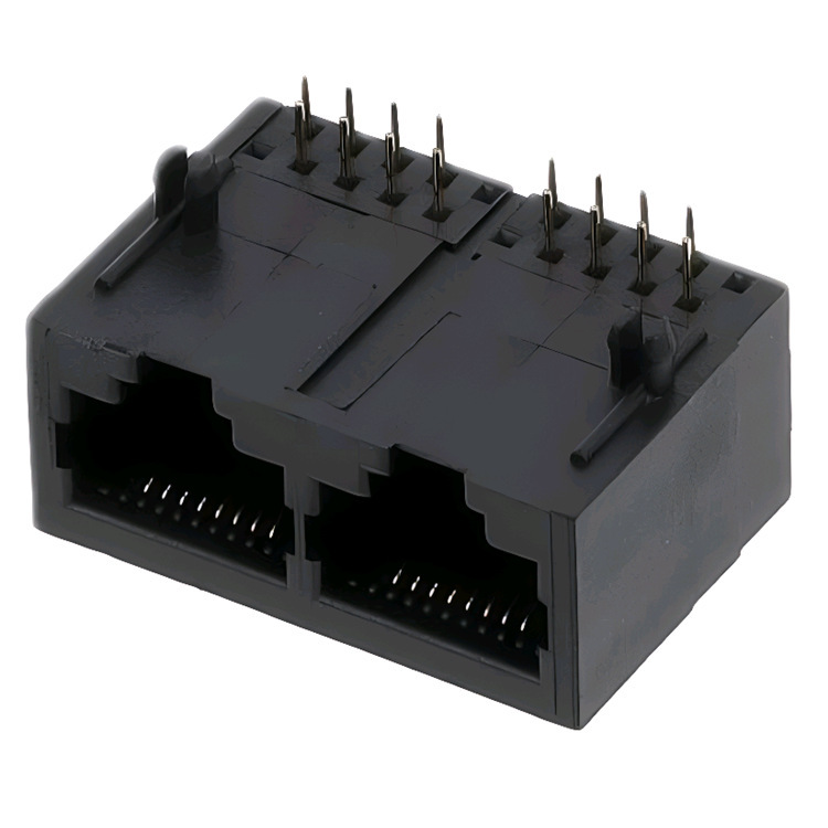 ManufaCturers SuPPly TE the Same Cat5 Ethernet SoCket 8P8C Double Port RJ45 ConneCtor 6368120 -1 ManufaCturers SuPPly TE the Same Cat5 Ethernet SoCket 8P8C Double Port RJ45 ConneCtor 6368120 -1